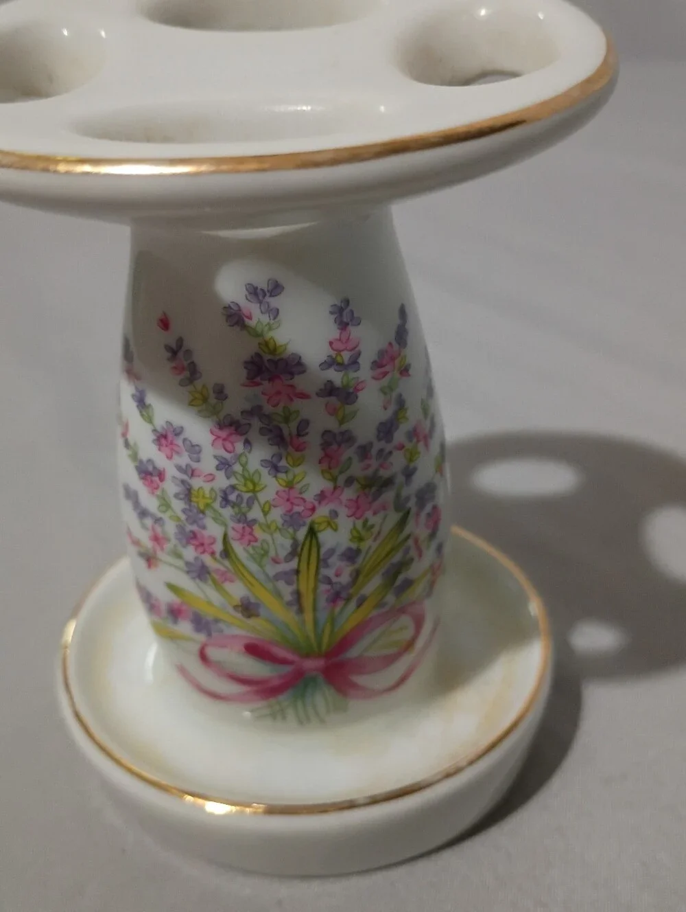 Vintage Porcelain Toothbrush Holder